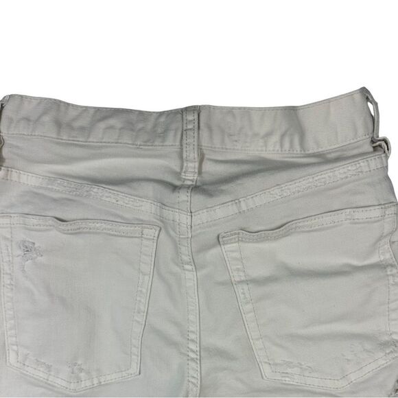 Free People Womens Jeans Size 27 White Distressed Raw Hem Ankle - Picture 2 of 12